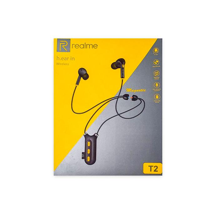 Realme T2 Neck Band Bluetooth Earphones - 12H Playtime, Fast Charge