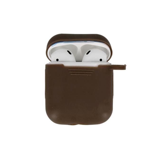 Stylish Brown AirPods Case - Durable Silicone Protection