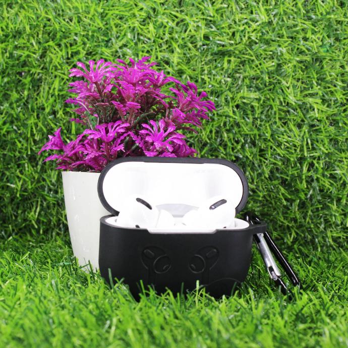 Black Silicone Case for AirPods Pro 2 - Sleek & Durable Protection