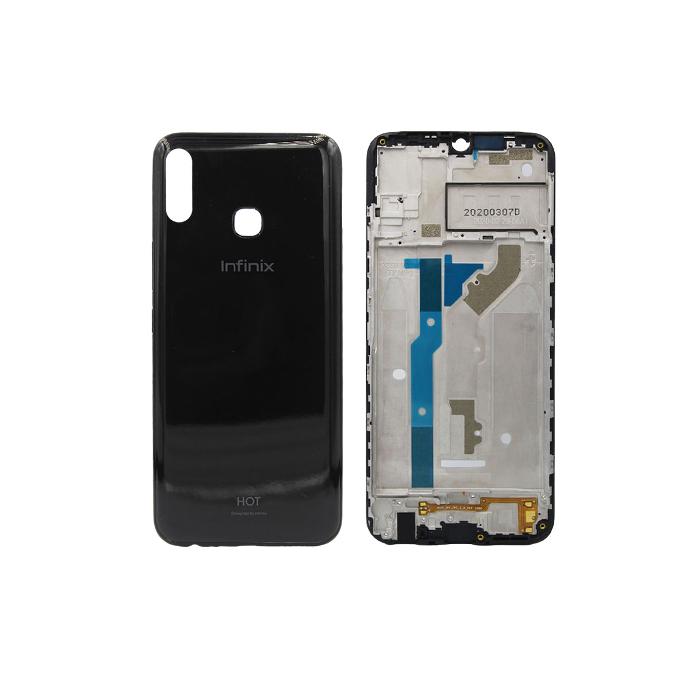 [HS6IHOT8-3-2] Black Body Replacement for Infinix Hot 8 - Durable & Stylish