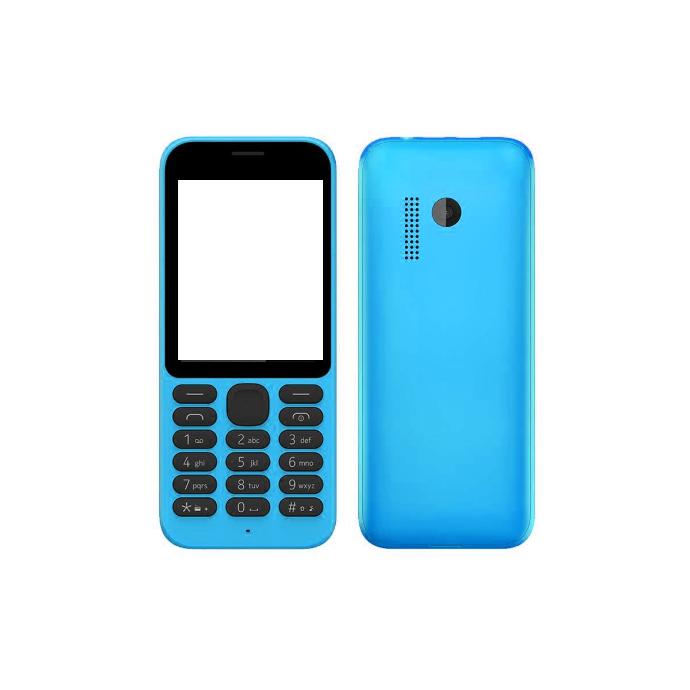 Complete Blue Housing Replacement for Nokia 215 - Durable & Stylish