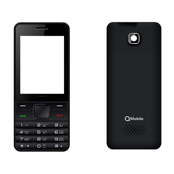 Complete Black Body for Q Mobile - HS6QS50-1-2 Replacement