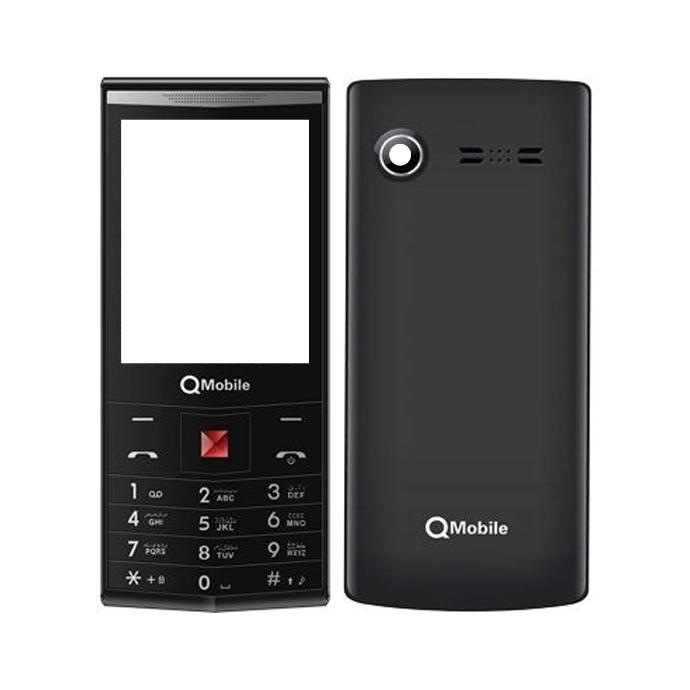 Q Mobile XL10 Housing - Complete Black Design for Ultimate Protection