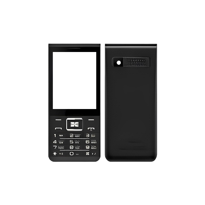 Q Mobile XL20 Housing - Complete Black Design for Maximum Protection