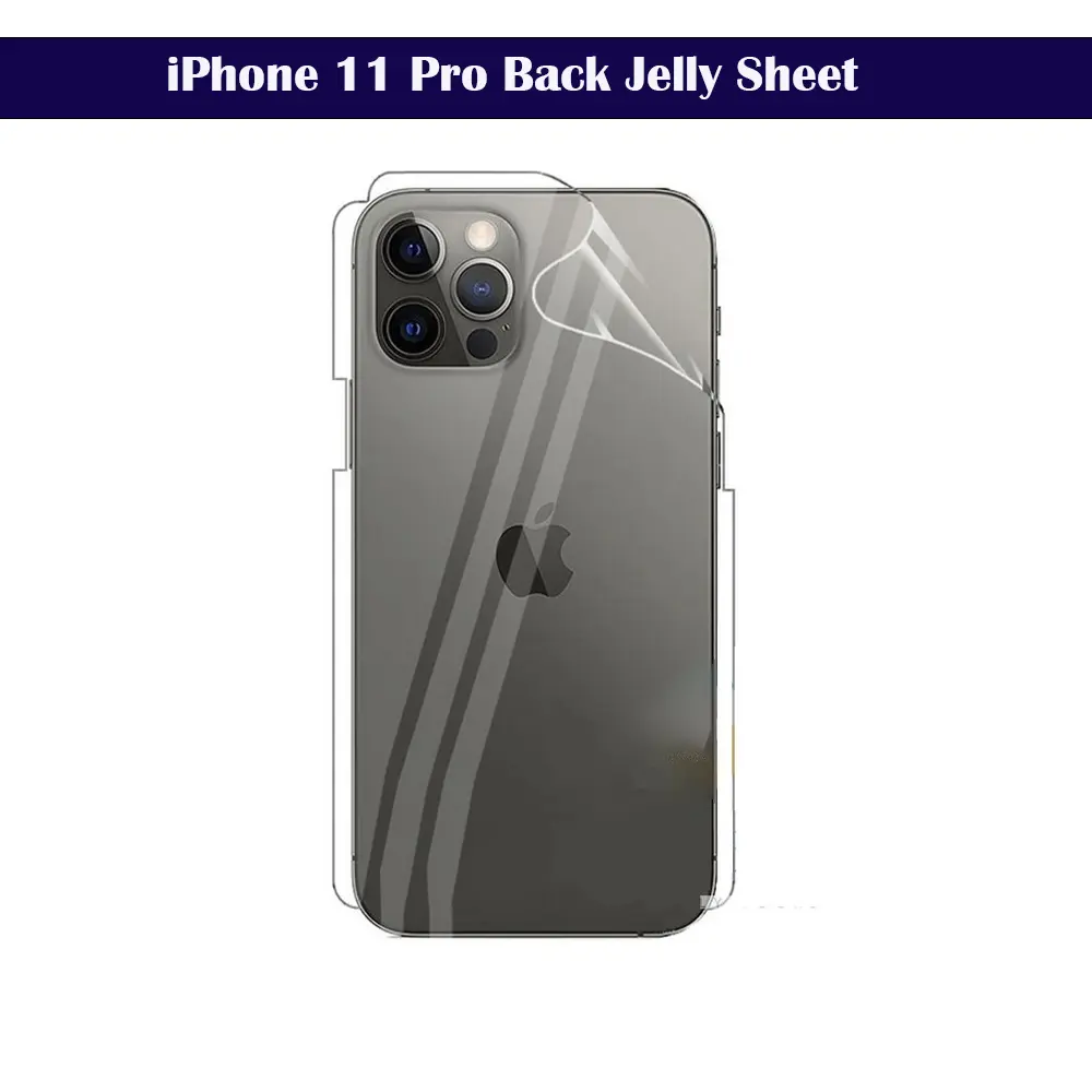iPhone 11 Pro Back Jelly Sheet - Flexible Protection & Sleek Design