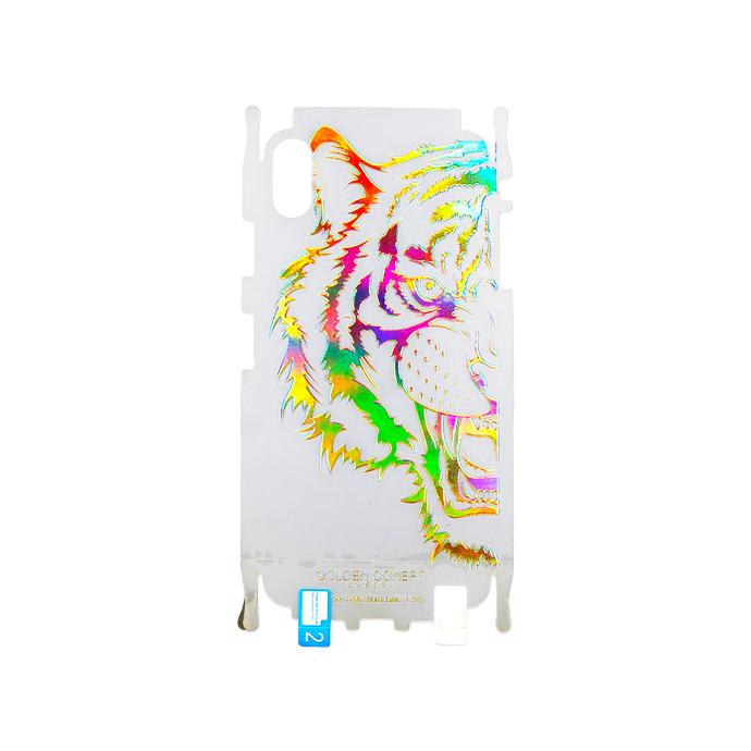 iPhone XS Max Lion Printed Transparent Back Jelly Sheet - Unique Style