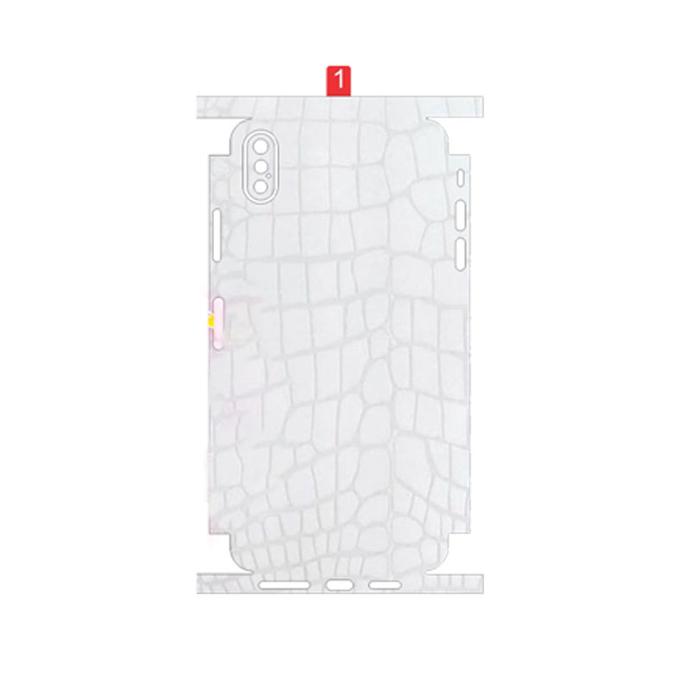 [PL10IPXSMX-5] iPhone XS Max Crocodile Back Jelly Sheet - Stylish & Durable Protection