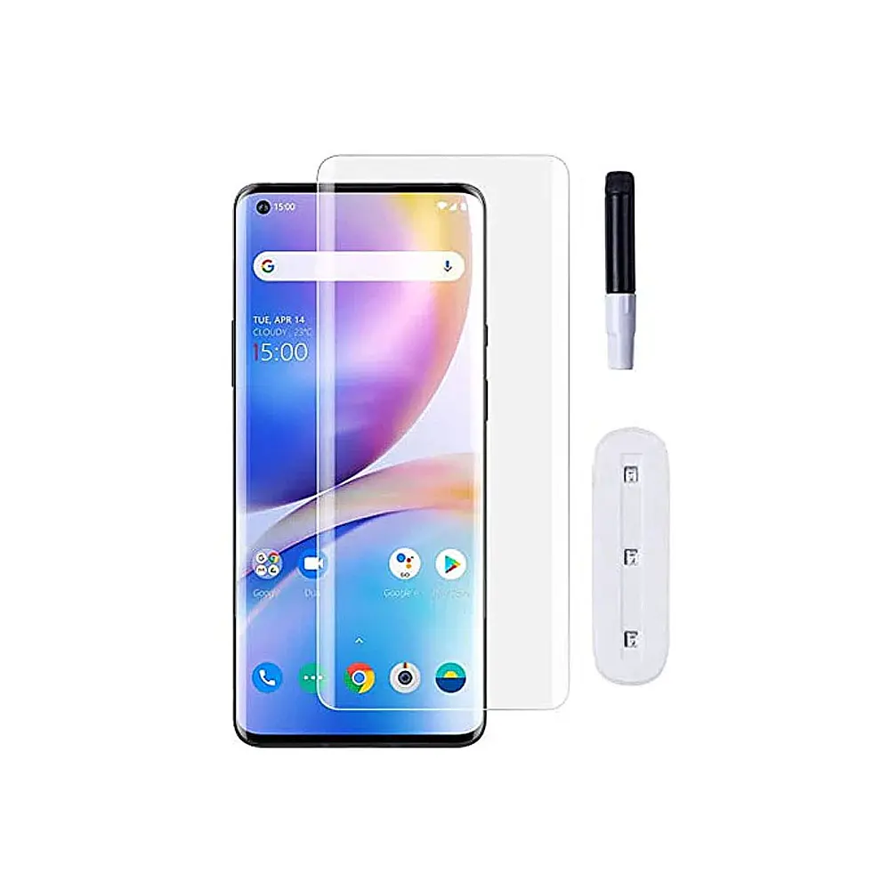"OnePlus 8 G Rhino UV Glass Protector - Ultimate Screen Safety & Clarity"