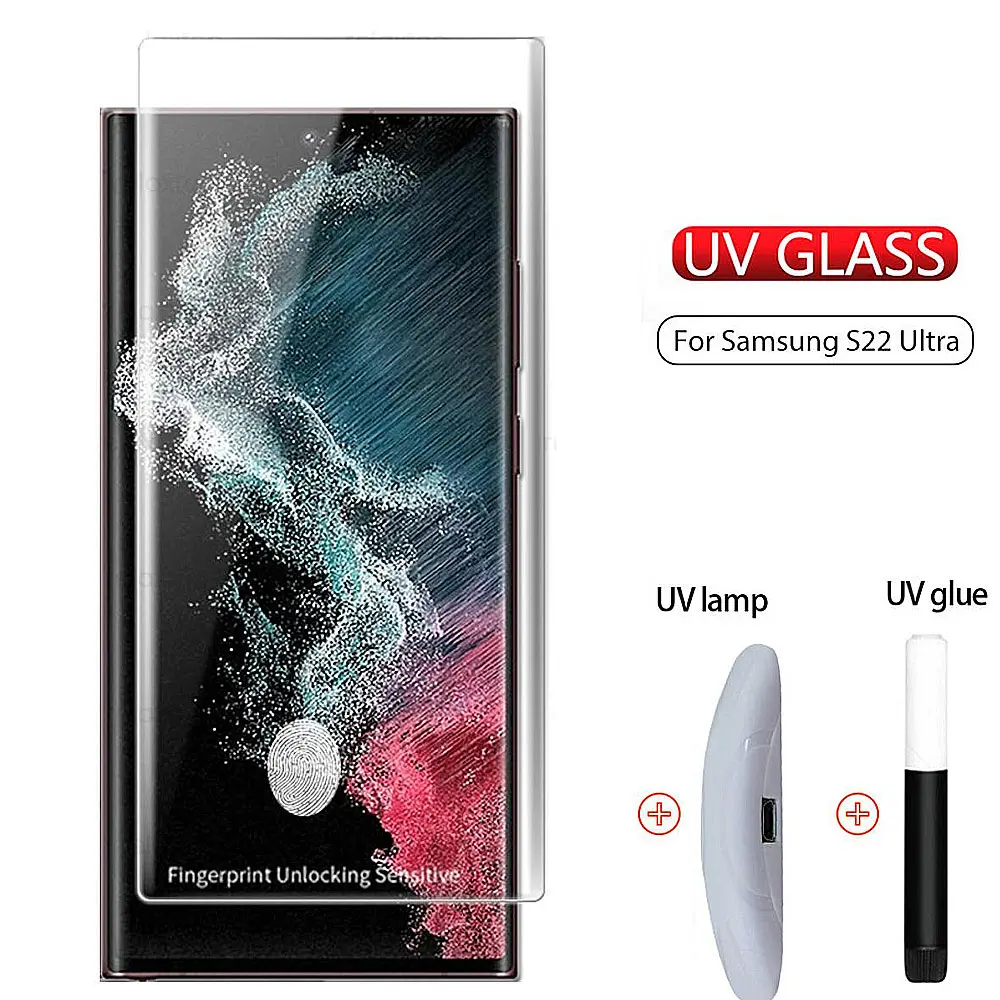 "Samsung S22 Ultra Lito UV Glass Protector - Premium Screen Clarity & Safety"