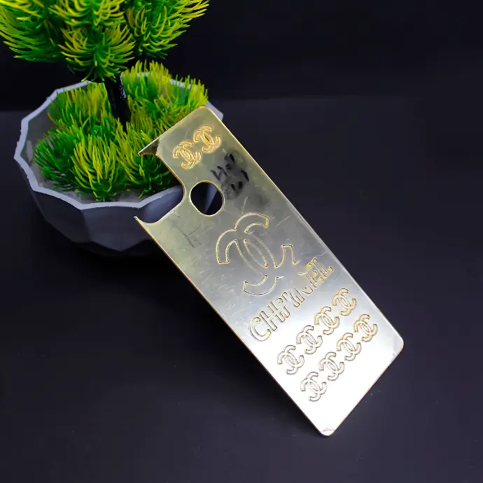 "Infinix Hot 10i Golden Plated Back Sheet - Stylish Protection & Elegance"