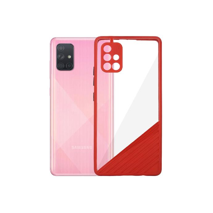 [PO10BSA71-0-4] Samsung A71 iPaky Back Case - Red Mobile Pouch for Ultimate Protection