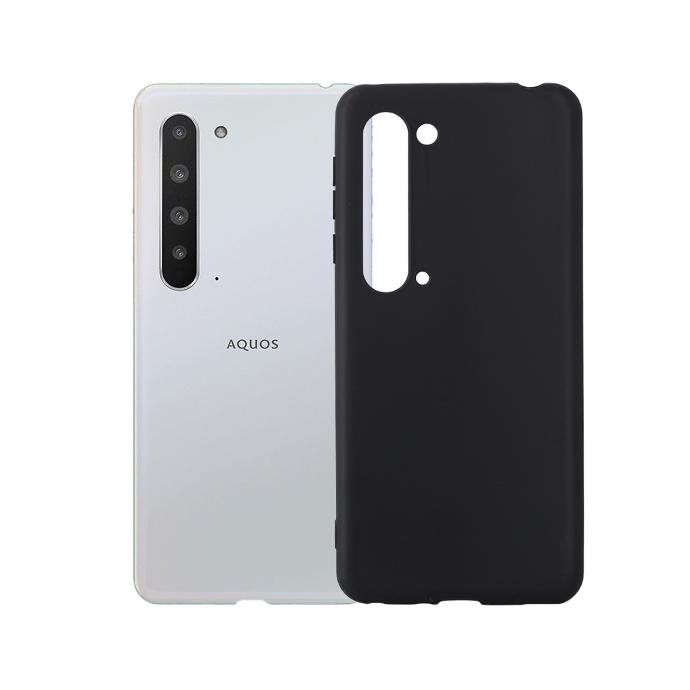 [PO14BAQR5-0-2] Aquas R5 Soft Silicone Mobile Pouch (Black)