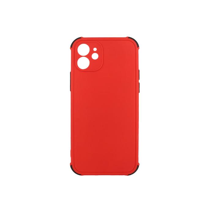 Colorful Back Case Mobile Pouch for iPhone 12 Pro - Red
