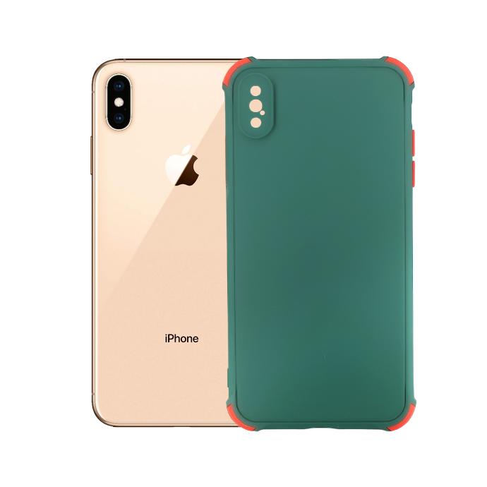 Green Colour Mobile Pouch Back Case for iPhone XS Max