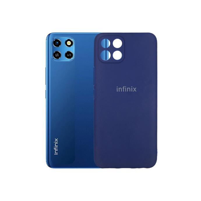 Infinix Smart 6 HD Official Copy Silicone Case Mobile Pouch (Blue)