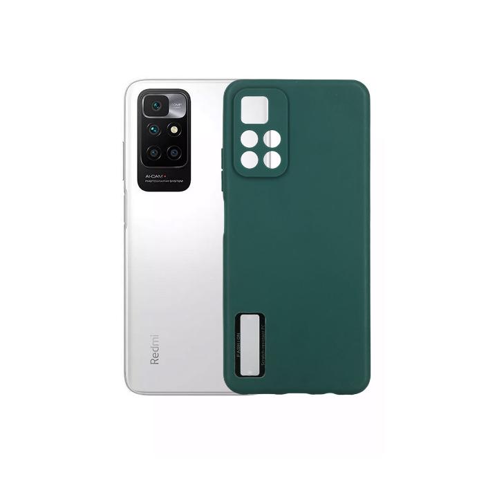 Redmi Note 11 Case - Logo Transparent Mobile Pouch, Green
