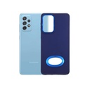Samsung A73 Soft Logo Chrome Case - Mobile Pouch, Navy Blue