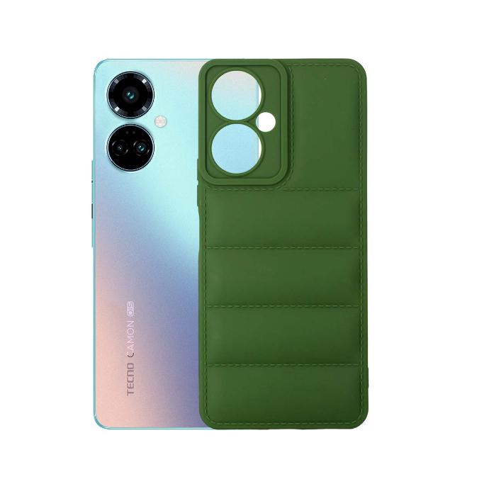 Tecno Camon 19 Pro Soft Mobile Pouch - Green Silicone Case