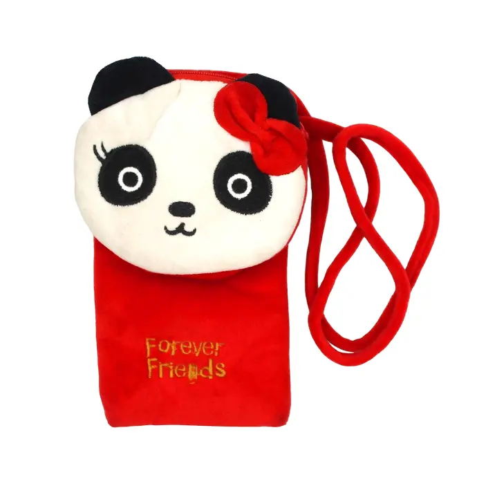 [PO14BVBAG-1-4] Vibrant Red Universal Ladies Mobile Bag