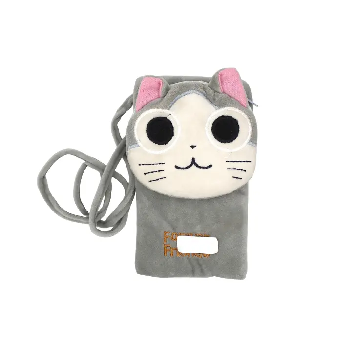 [PO14BVBAG-1-9] Elegant Grey Universal Ladies Mobile Bag