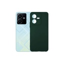 Vivo Y22 Soft Silicone Mobile Pouch Case - Green