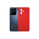 Vivo Y22 Soft Silicone Mobile Pouch Case - Red
