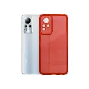 Infinix Note 11 Crystal Silicone Back Case Mobile Pouch - Red