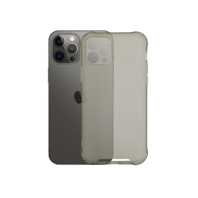 iPhone 12 Pro Matte Bumper Silicone Mobile Pouch - Black