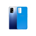Oppo F19 Colour Button Silicone Case Mobile Pouch - Sky Blue