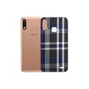 Infinix Hot 7 Leather Mobile Pouch (Navy Blue) - Stylish Protection