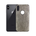 iPhone XS Max Jeans Leather Mobile Pouch - Stylish Grey Protection Case