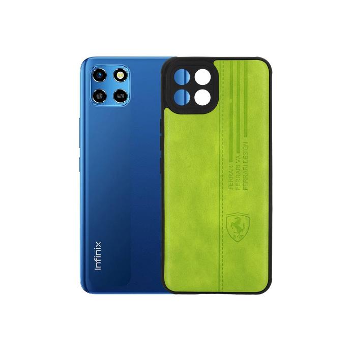 Infinix Smart 6HD Leather Case Mobile Pouch (Green)