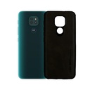 Motorola E7 Plus Leather Case - Stylish Black Mobile Pouch