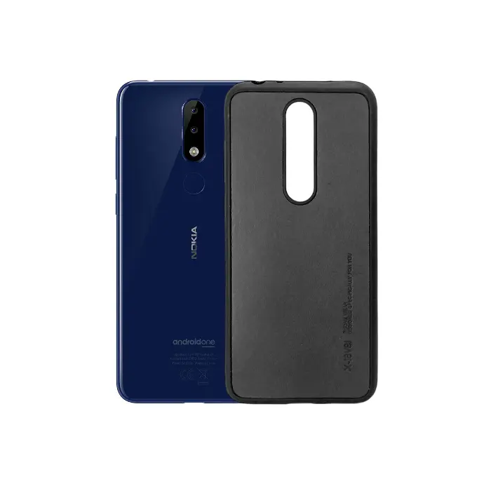 Nokia 5.1 Plus Leather Case Mobile Pouch - Black Stylish Protection