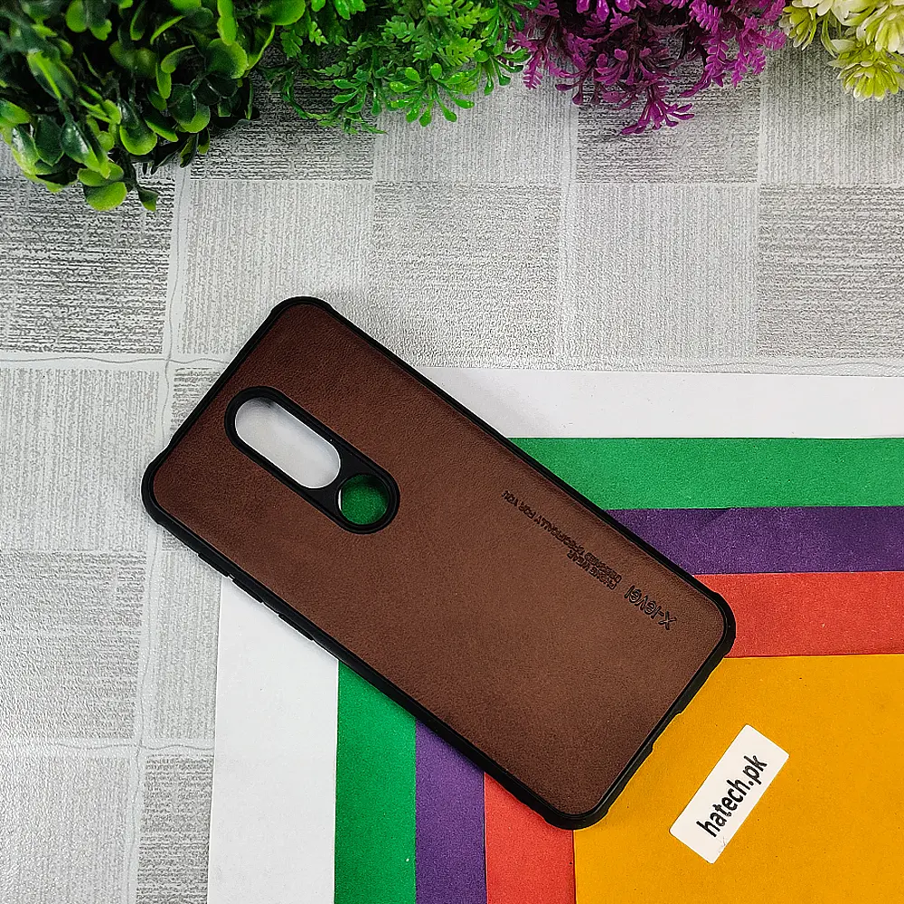 Nokia 6.1 Plus Leather Case Mobile Pouch (Brown)