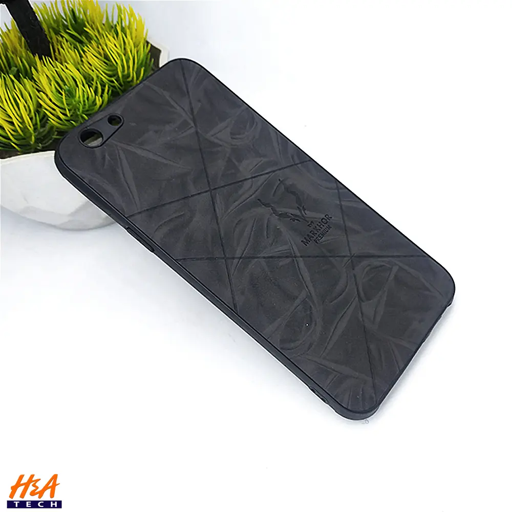 Oppo F1s/A59 Markhor Logo Leather Back Case - Elegant Black Protection