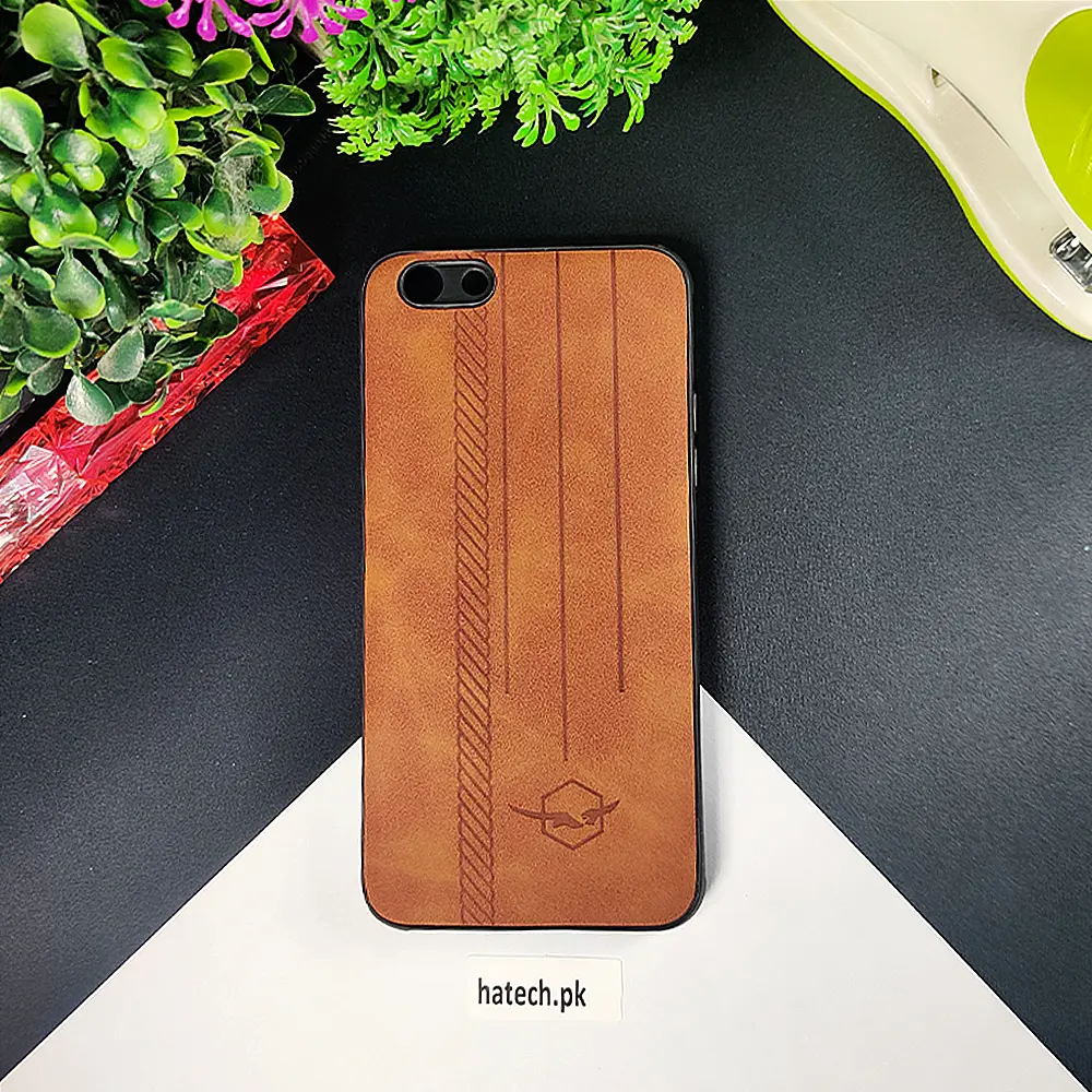 Oppo F3/A77 Leather Back Case - Classic Brown Protection