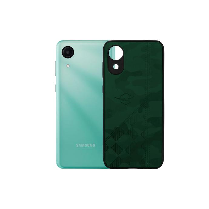 Samsung A03C Leather Case Mobile Pouch - Stylish Green Protection