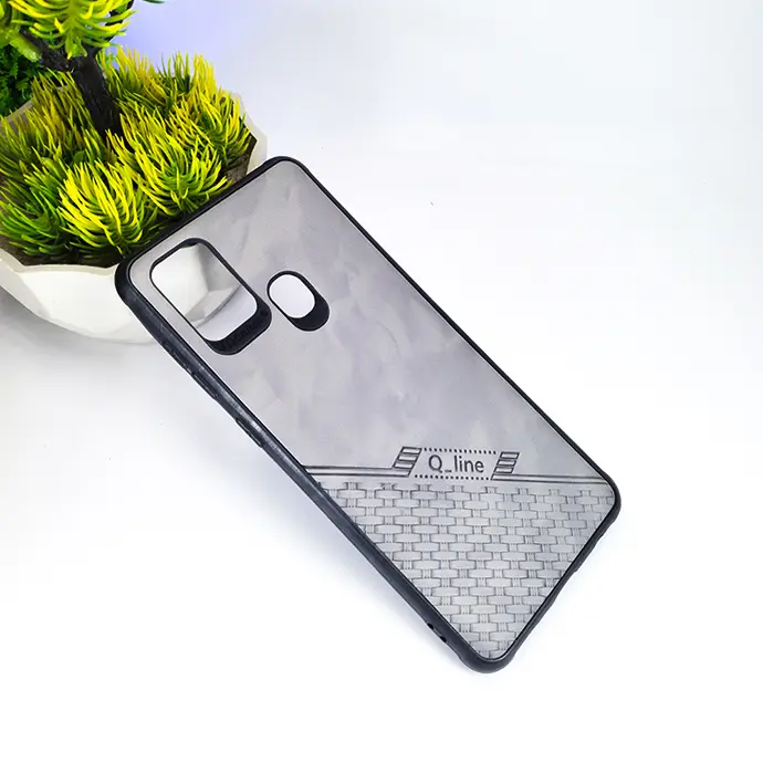 Samsung A21S LV Chain Case Mobile Pouch (Grey)