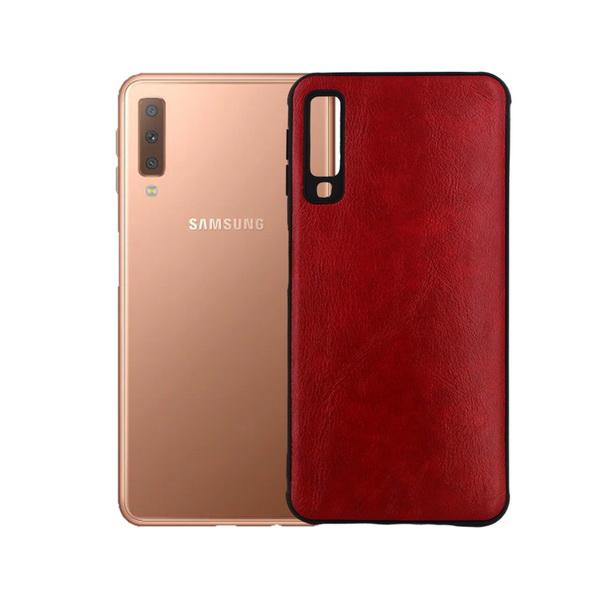 Samsung A718 Leather Case Mobile Pouch - Red