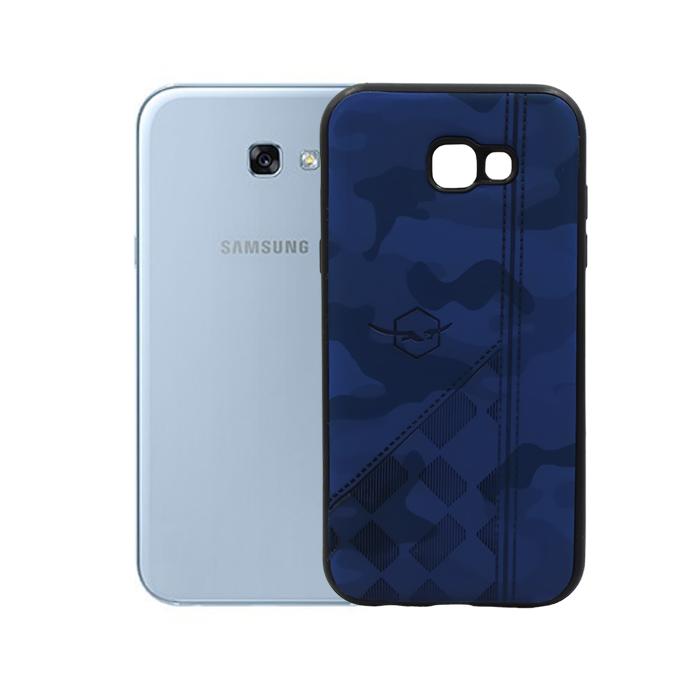 Samsung A720 Leather Mobile Pouch (Blue)