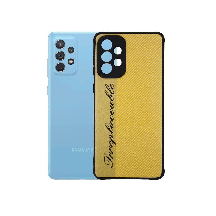 Chic Samsung A73 Hot Leather Mobile Pouch - Yellow Color