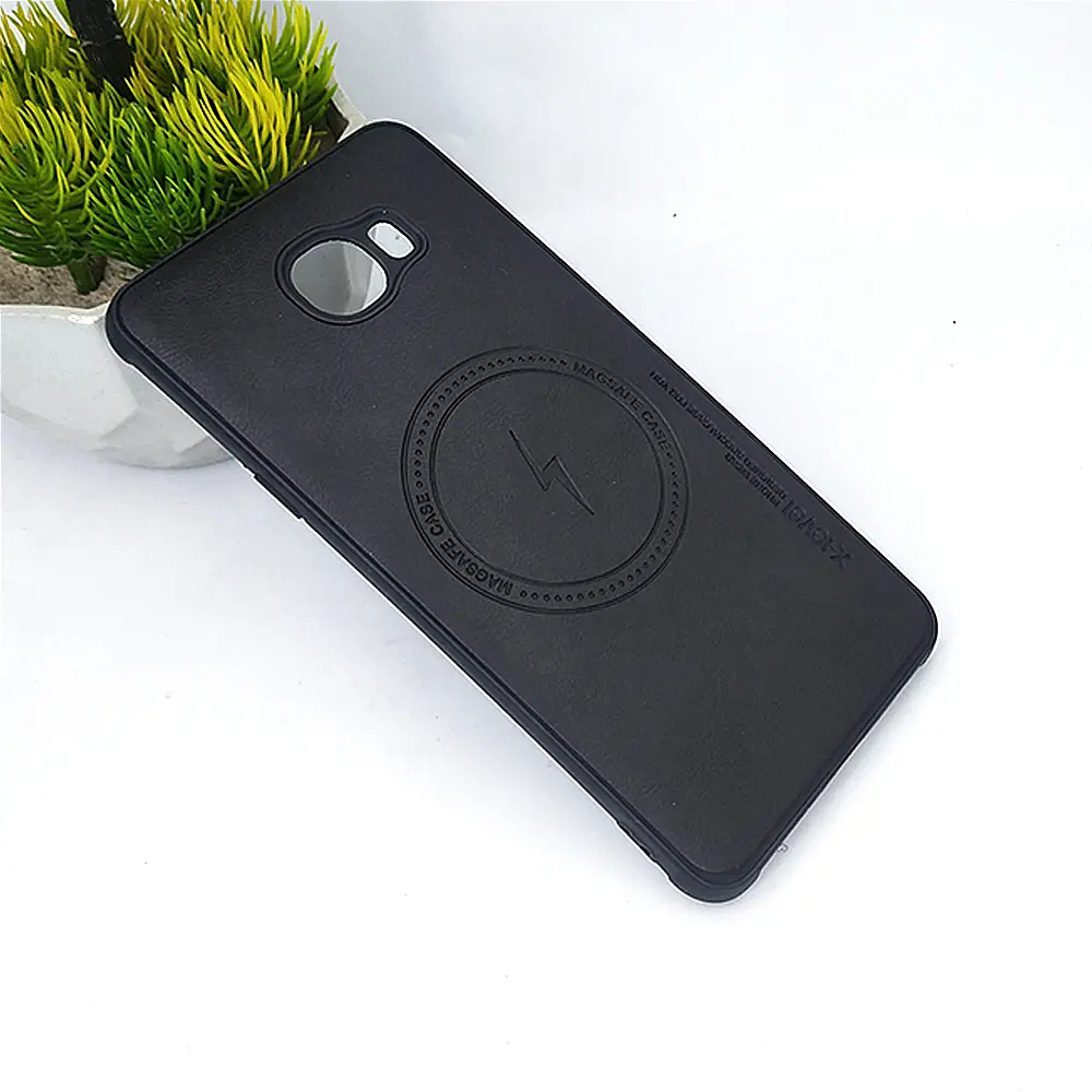 Samsung Galaxy C7|C7 Pro Luxuary Leather Back Case (Black)