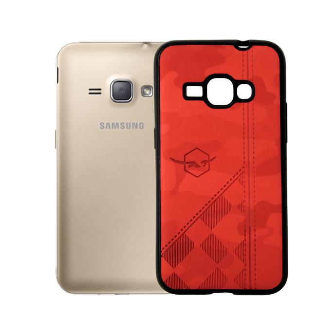 [PO18BSJ110-3-4] Stylish Samsung J110 Puloka Soft Case Mobile Pouch - Red Color