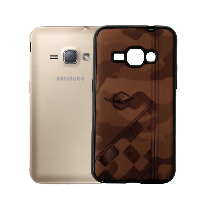 [PO18BSJ1-7-13] Stylish Samsung J1 Leather Mobile Pouch - Brown Color
