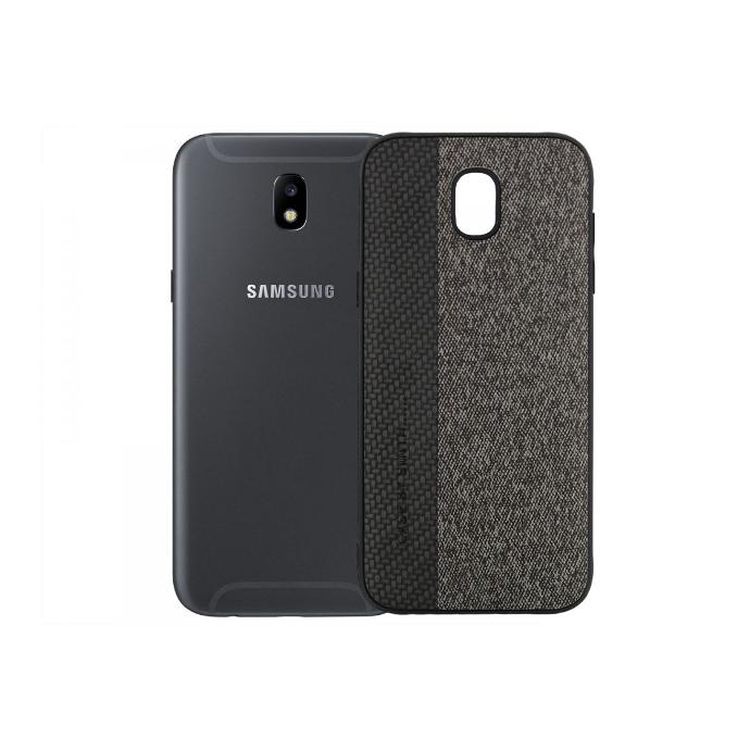 Samsung J530 Dual Leather Case Mobile Pouch (Black)