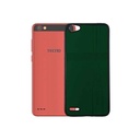 Tecno Pop 1 Back Case Leather Mobile Pouch (Green)