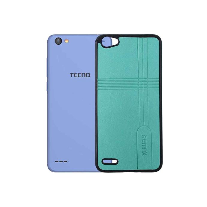 Tecno Pop 1 Back Case Leather Mobile Pouch (Sea Green)
