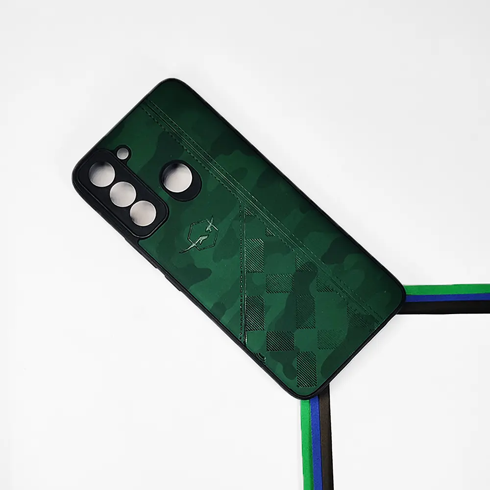Tecno Pop 5 Lite Soft Leather Back Case (Green)