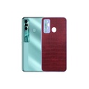 Tecno Spark 7 Pro Leather Back Case Mobile Pouch (Red)